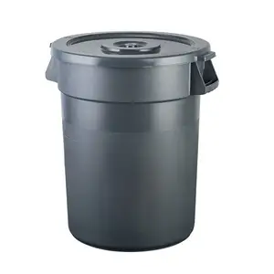 Plastic Round Commercial Trash Can 10/ 20 / 32 / 44 / 55 gal