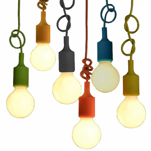 Lámpara Colgante Minimalista Macaron E27 <span class=keywords><strong>de</strong></span> Silicona para Alimentos Frescos, Venta al por Mayor Transfronteriza Directa <span class=keywords><strong>de</strong></span> Fabricante, Colorida, Estilo Caramelo, Memphis - Product Image 5
