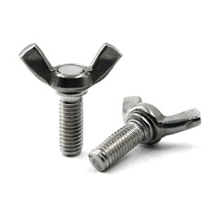 Vis à oreilles en acier inoxydable standard DIN, fabrication directe d'usine, finition brute en carbone, vis papillon, vis <span class=keywords><strong>Molly</strong></span>, tailles de <span class=keywords><strong>M3</strong></span> à M8 - Product Image 5