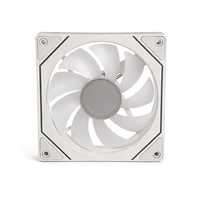 Ventilateur RGB silencieux OEM 120 mm blanc pour boîtier PC avec télécommande 6 broches et ventilateur de refroidissement ARGB pour CPU, supporte les refroidissements colorés pour boîtiers de jeu