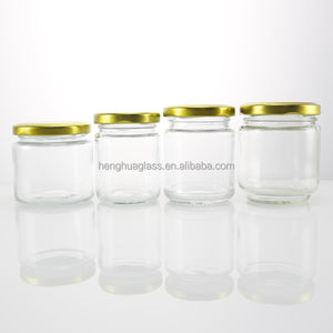 Tarro de vidrio redondo transparente de 100ml de grado alimenticio <span class=keywords><strong>para</strong></span> mermelada, miel, pepinillo, <span class=keywords><strong>Nido</strong></span> de Pájaro, almacenamiento de alimentos con tapa de Metal - Product Image 5
