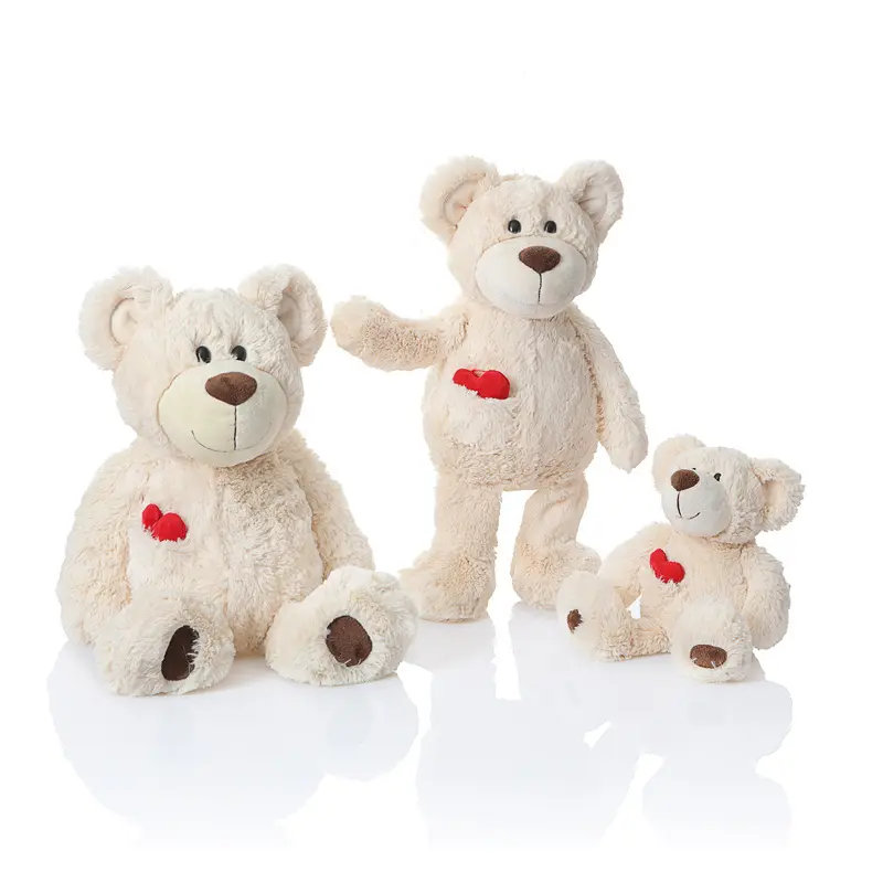 New Arrival Wholesale Lovely White Teddy Bear Stuffed Anime Doll Peluche Teddy Bear for Valentine Gift