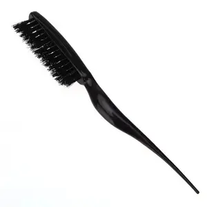 Eigenmarke hochwertiges Haarpflege-Styling-Tool langgriffige Haarbürste mit Nylonbürsten