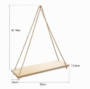 Customized Wood Hanging Swing <strong>Rope</strong> <strong>Shelves</strong> Rustic <strong>Rope</strong> Hanging <strong>Shelves</strong> Rustic Wall Decor Swing <strong>Shelf</strong> - Product Image 1
