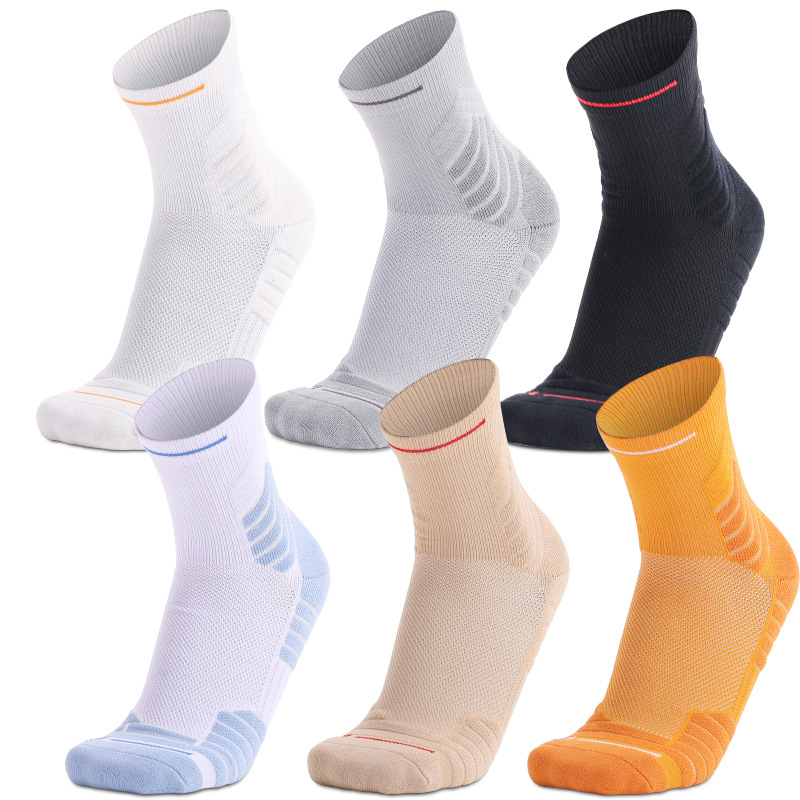 OEM сервис, мужские хлопковые спортивные баскетбольные носки с логотипом на заказ