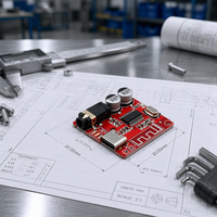 Carte décodeur MP3 VHM-314 Type-C 4.1, module récepteur audio sans fil, carte PCB rouge pour amplificateur de haut-parleur