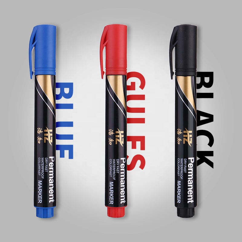 Promotional high quality large capacity marker pen waterproof ink permanent marker pen