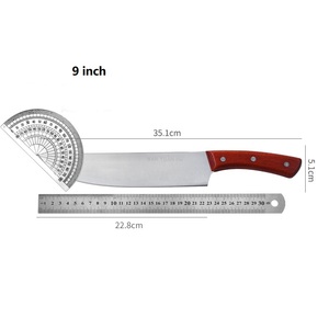 Couteau <span class=keywords><strong>de</strong></span> Chef <span class=keywords><strong>de</strong></span> boucherie <span class=keywords><strong>Pro</strong></span>, ustensile <span class=keywords><strong>de</strong></span> cuisine <span class=keywords><strong>de</strong></span> 7 pouces avec manche en bois pour la maison et la cuisine <span class=keywords><strong>de</strong></span> coupe - Product Image 2