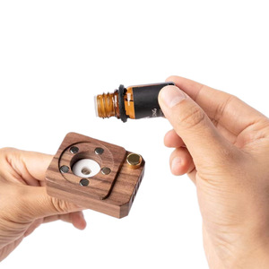 Black walnut wood mini speaker, high-end solid wood <b>car</b> diffuser, air vent decoration, <b>car</b> interior fragrance diffuser. - Product Image 5