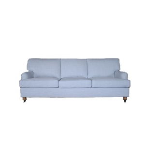 Design professionnel Hamptons meubles style oeuf de <span class=keywords><strong>canard</strong></span> <span class=keywords><strong>bleu</strong></span> lin rouleau bras <span class=keywords><strong>canapé</strong></span> - Product Image 1
