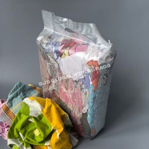 Chiffons de nettoyage en coton coloré Trapo Industrial Multicolor 100% coton, 25 kg, 5 kg, pour le nettoyage - Product Image 1