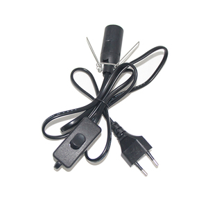 Dây AC EU Màu Trắng Thay Thế Với Đế Bóng Đèn Công Tắc Điều Chỉnh Độ Sáng Ổ Cắm E12 Cho Đèn Đá Muối Himalaya 2M - Product Image 2