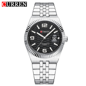 นาฬิกาควอตซ์การ์ตูนธุรกิจสำหรับผู้ชายสุดหรู รุ่น 8498 หน้าปัด 40 มม. สายสแตนเลส กันน้ำ เรืองแสง แสดงวันที่/วันในสัปดาห์ - Product Image 2