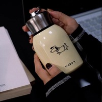 Tasse de voyage portable en acier inoxydable de 10oz 300ml avec logo personnalisé, bouteille d'eau isolée pour enfant, mini thermos pour le ventre