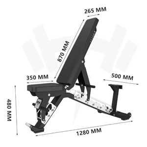 Ghế tập tạ BM, Ghế tập thể hình có thể điều chỉnh, Gấp gọn nhanh chóng để tập luyện toàn thân - Product Image 3