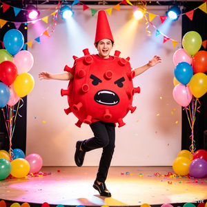 <span class=keywords><strong>Disfraces</strong></span> <span class=keywords><strong>de</strong></span> <span class=keywords><strong>Halloween</strong></span> para Adultos, Divertidos <span class=keywords><strong>Disfraces</strong></span> <span class=keywords><strong>de</strong></span> Gérmenes para Fiesta, Disfraz <span class=keywords><strong>de</strong></span> Bacterias con Sombrero, Unisex, Poliéster - Product Image 5