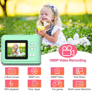 กล้องถ่ายรูปดิจิตอลสำหรับเด็กพร้อมเครื่องพิมพ์ขนาดเล็ก กล้องฟิล์มพิมพ์ภาพทันทีสำหรับเด็ก กล้องวิดีโอพกพาสำหรับเด็กเล็ก ของเล่นกล้องถ่ายรูปสำหรับเด็ก - Product Image 5