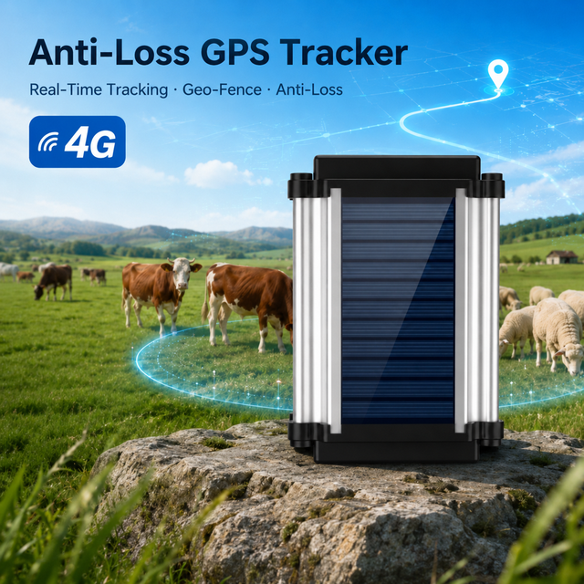 4G GPRS Beidou Livestock GPS Satellite Tracker for Dairy Cows Sheep Pet Mountain Ranch Anti-Loss 1 Year Battery Life IP67