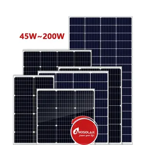 中国黄金供应商55w 100w 150w 200w小型太阳能光伏电池板