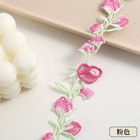 Aksesoris Rambut Kalung Bordir Bunga Kecil 3 cm Bahan Poliester Benang Polyester untuk Pakaian Wanita