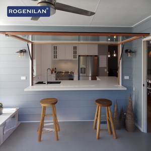 Fenêtres à battants relevables Rogenilan en aluminium étanche à double vitrage avec vérin à gaz pour cuisine, bar et magasin - Product Image 1