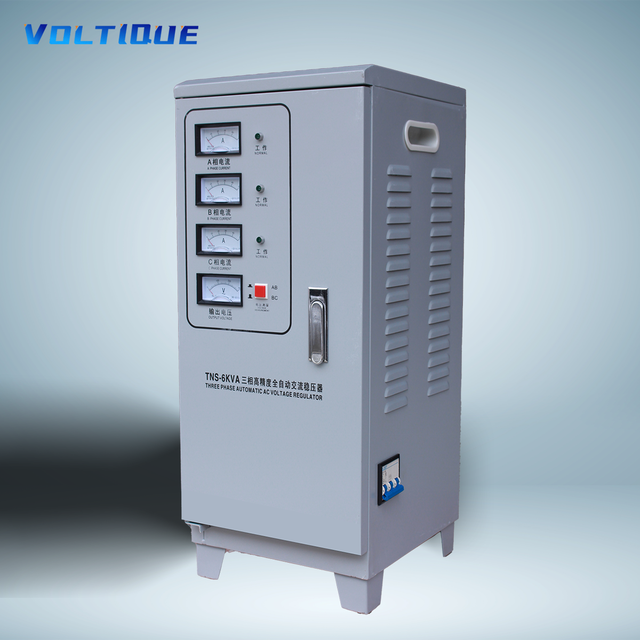 VOLTIQUE 6Kva-120Kva 3 Phase AC Automatic SVC Voltage Stabilizer with LCD Display 50/60Hz