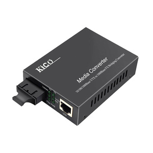 KICO sợi quang 10/100/1000M phương tiện truyền thông chuyển đổi RJ45 + Chế độ duy nhất sợi quang thu phát sợi RJ45 chuyển đổi thiết bị quang học - Product Image 4