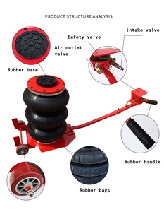 Pneumatic 3/5/10 Ton Triple <strong>Bag</strong> <strong>Air</strong> <strong>Car</strong> Repair Heavy Duty Lifting <strong>Jack</strong> - Product Image 3