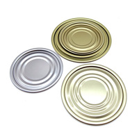 Lot de 2 boîtes de conserve rondes en fer blanc pour thon, imprimées sur mesure, pour produits de la mer, usage chimique, origine Shandong, modèle 200 # -400 #