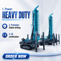 Foreuse hydraulique haute performance BSF350 pour puits d'eau, machine de forage à tarière avec engrenage et moteur, profondeur de forage 350m