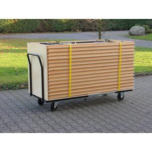 Carrello di trasporto per metà tavolo ellittico - Product Image 1