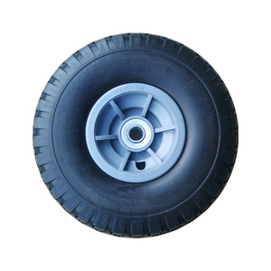 ล้อโฟม PU 300-4 ยางนิ่มสีน้ำเงิน สำหรับรถเข็นเครื่องมือ รถเข็นมือ - Product Image 4