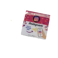 Carte de visite professionnelle personnalisée en plexiglas avec menu NFC, modèle ISO, étiquette NFC, plaques d'avis Google en acrylique, interface de communication RFID