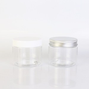 Bán Buôn Mỹ Phẩm Bao Bì Thực Phẩm 1Oz 2Oz 4Oz 6Oz 8Oz Rõ Ràng Hổ Phách Trắng Pet Nhựa Jar Với Màu Đen Trắng Vàng Bạc Có Nắp Đậy - Product Image 2