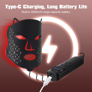 Masque de luminothérapie rouge et bleue SHOmfrs 2025, luminothérapie 3 en 1, appareil de luminothérapie rouge portable, batterie - Product Image 3