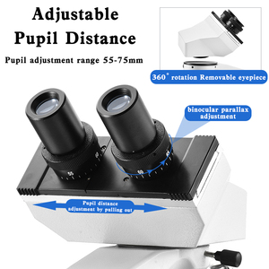 LUXUN XSZ-107BN 40X-1000Xモバイル修理用の新しい顕微鏡ポータブル生物顕微鏡HD宝石顕微鏡 - Product Image 2