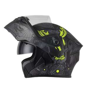 <span class=keywords><strong>Cascos</strong></span> de motocicleta personalizados para hombre y mujer al por mayor, <span class=keywords><strong>cascos</strong></span> de cara completa retro de temporada, <span class=keywords><strong>cascos</strong></span> de estiramiento facial para motocicleta geniales - Product Image 4