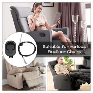 REGAL Gagang Kursi Besi Pengganti dengan Kabel Cocok untuk <span class=keywords><strong>Recliner</strong></span> Mekanisme Sofa Aksesori Bagian Kursi Sofa Furnitur - Product Image 6