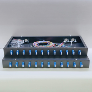 Panel de Conexión de Fibra Óptica Dúplex LC/UPC de 12 Puertos y 24 Núcleos, 1U 19'', Montaje en Rack Estándar, Caja de Distribución de Fibra para Centro de Datos, Precio de Fábrica - Product Image 3