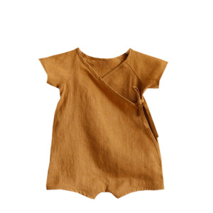 Pelele de Lino y Algodón para Bebé, Kimono, Mono para Bebés Niños y Niñas - Product Image 6