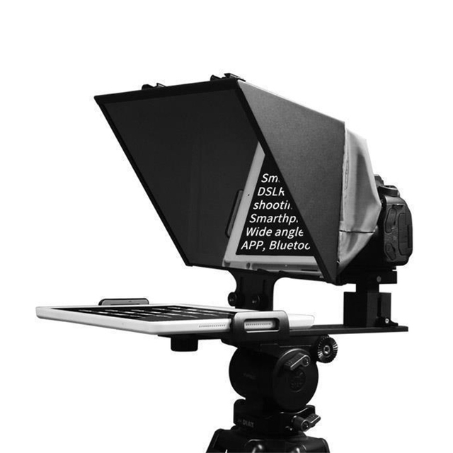 FEELWORLD TP13A Wide Angle Teleprompter for 11 Inch Smartphones / Tablets Prompting Smartphone DSLR Recording APP Remote Control