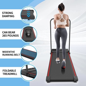 <b>Foldable</b> Electric Treadmill LCD Screen Steel Frame 4.0HP Motor Removable <b>Desk</b> 330 lb Capacity Compact Design for Small Spaces - Product Image 4
