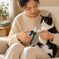 Coupe-ongles ergonomiques pour animaux de compagnie de grande taille, coupe-ongles pour petits chiens/chats - Emballage en carton - Fabriqué en Chine - Best-seller transfrontalier