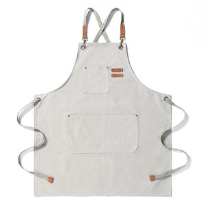 Tabliers de Chef en Toile en Gros, Tablier de Barista Personnalisé Durable, Tablier de Cuisine en Toile pour Boulangerie avec Poches pour Salon de Beauté et Café - Product Image 5