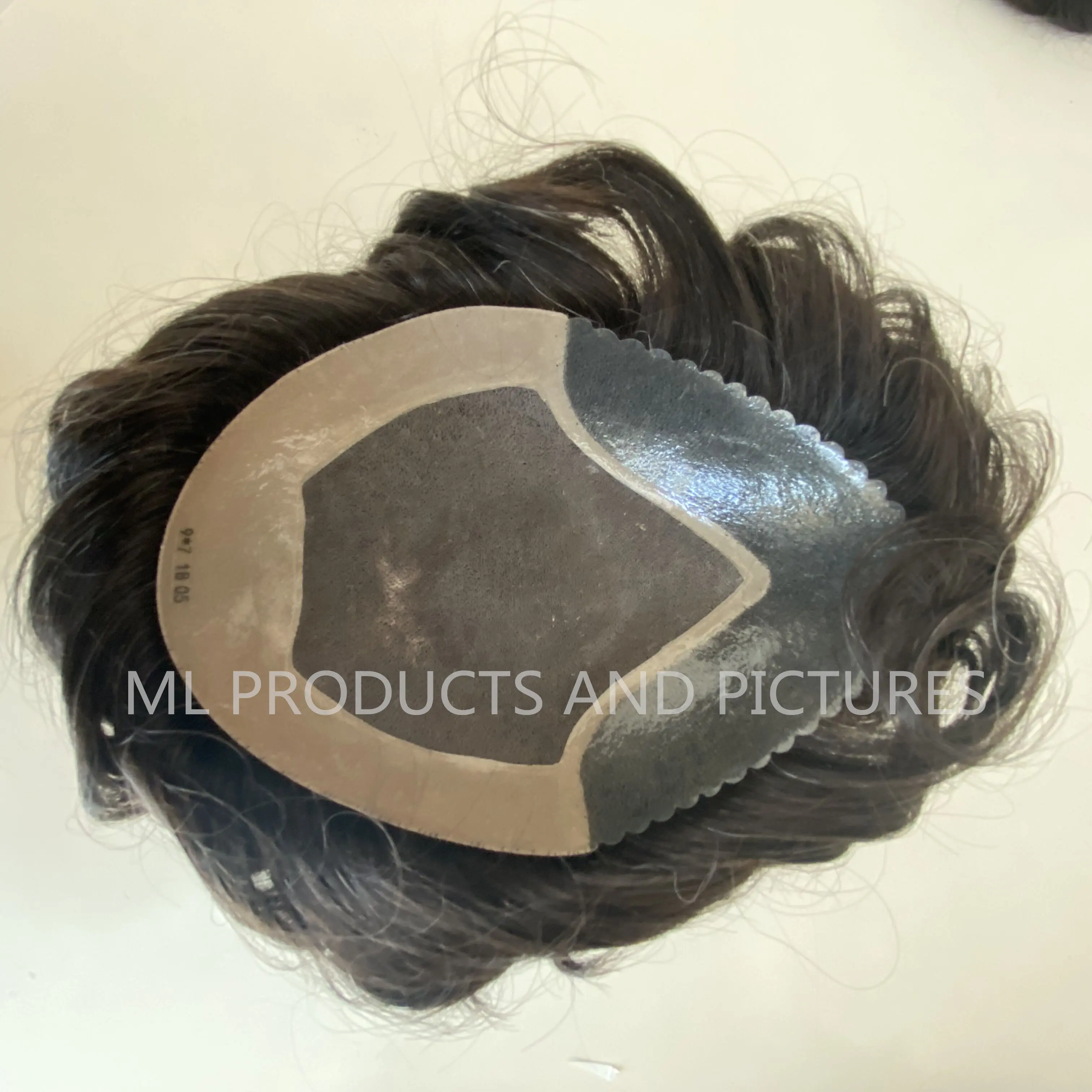 100% Indian Remy Hair Toupee For Men High Quality Super Thin Skin Human Hair Men Toupee Wig