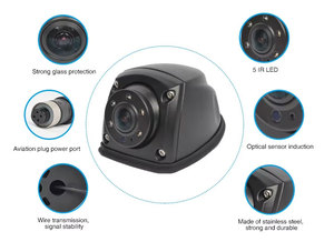 Bán buôn AHD 1080p/720P Xe Tải xe buýt Trailer Xem phía sau sao lưu tầm nhìn ban đêm không thấm nước IP68 Side View Camera An Ninh - Product Image 4