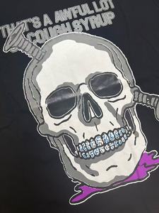 T-shirt Vintage da <span class=keywords><strong>Uomo</strong></span> a Maniche Corte 100% Cotone con Stampa Serigrafica Personalizzata COUGH SYRUP Rhime Double Cup Design Traspirante 240 - Product Image 5