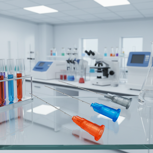 Microagujas de Acero Inoxidable con Certificación CE, Personalizadas, Desechables, de 18g-30g, <span class=keywords><strong>50mm</strong></span>/70mm/100mm, para Inyección de Relleno Dérmico, Cuidado Personal y Belleza - Product Image 1