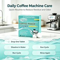 Tablettes effervescentes à action rapide pour détartrage et réduction des odeurs dans les systèmes de brassage de café