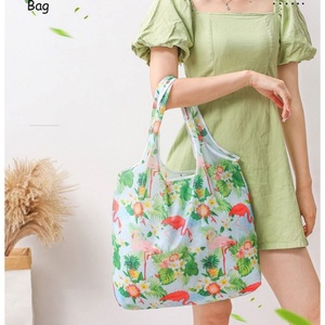 Bolsa de Compras Plegable Reutilizable de Fábrica, Impermeable, Portátil, con Cordón, Promocional, de Poliéster, para Almacenamiento - Product Image 6